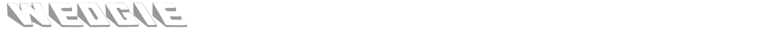 Wedgie font preview